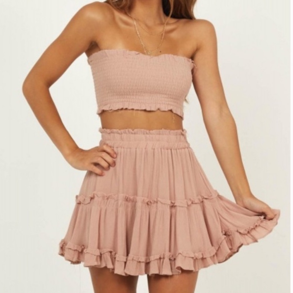 Showpo Outside the Line 2 piece set in mocha